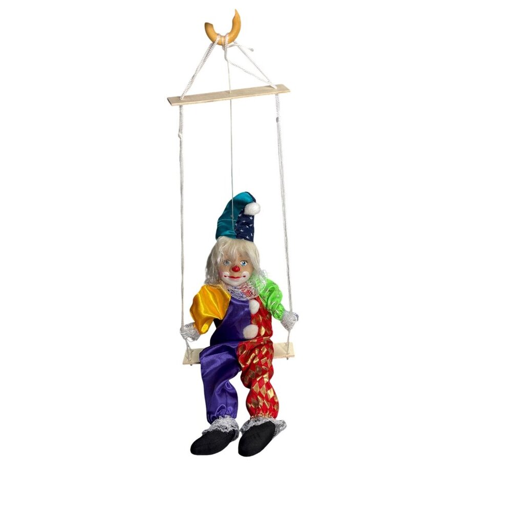 Decorative Porcelain Boy Clown Marionette